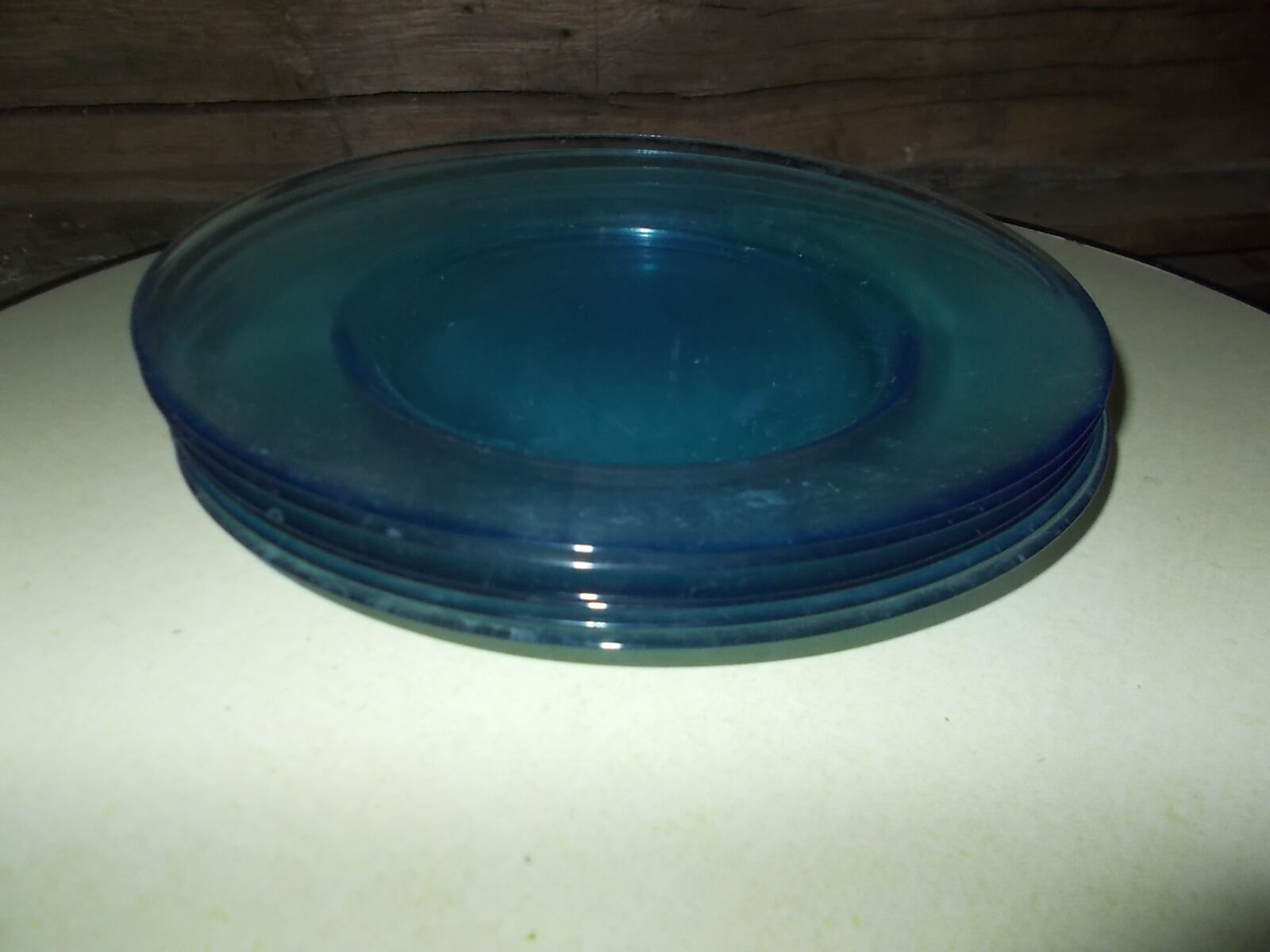 Lot 6 flat plates arc-france blue