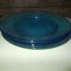 Lot of 6 blue flat plates from Arc-France.