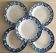 Lot de 5 assiettes terre de fer Saint Amand