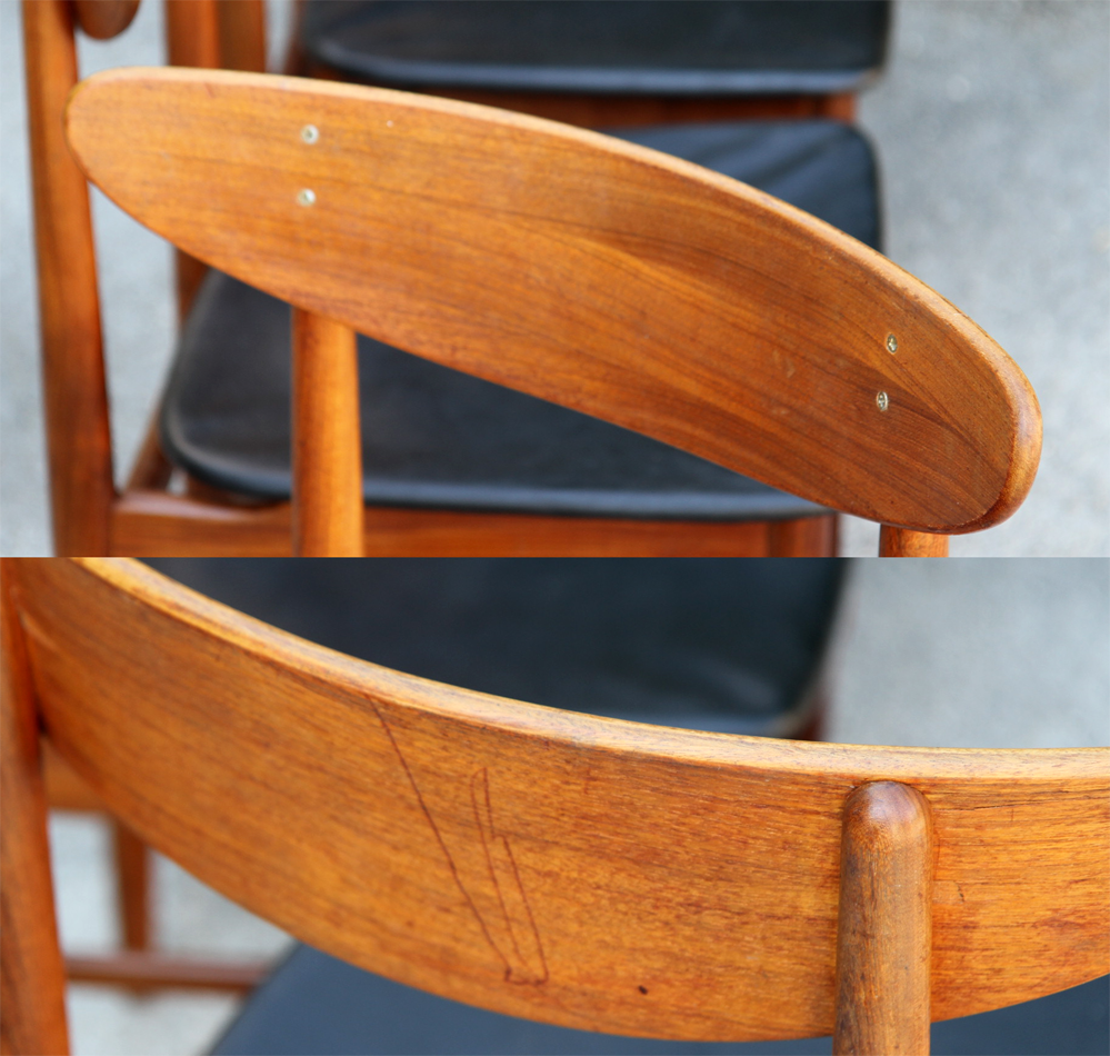 Set of 4 chairs dyrlund - 1950s