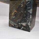 Petite table basse vintage fossilisée, années 1970