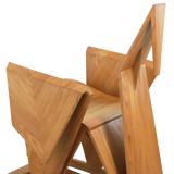 Sculptural rocking chair origami bird
