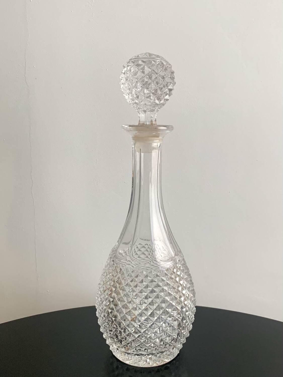 Carafe en cristal vintage