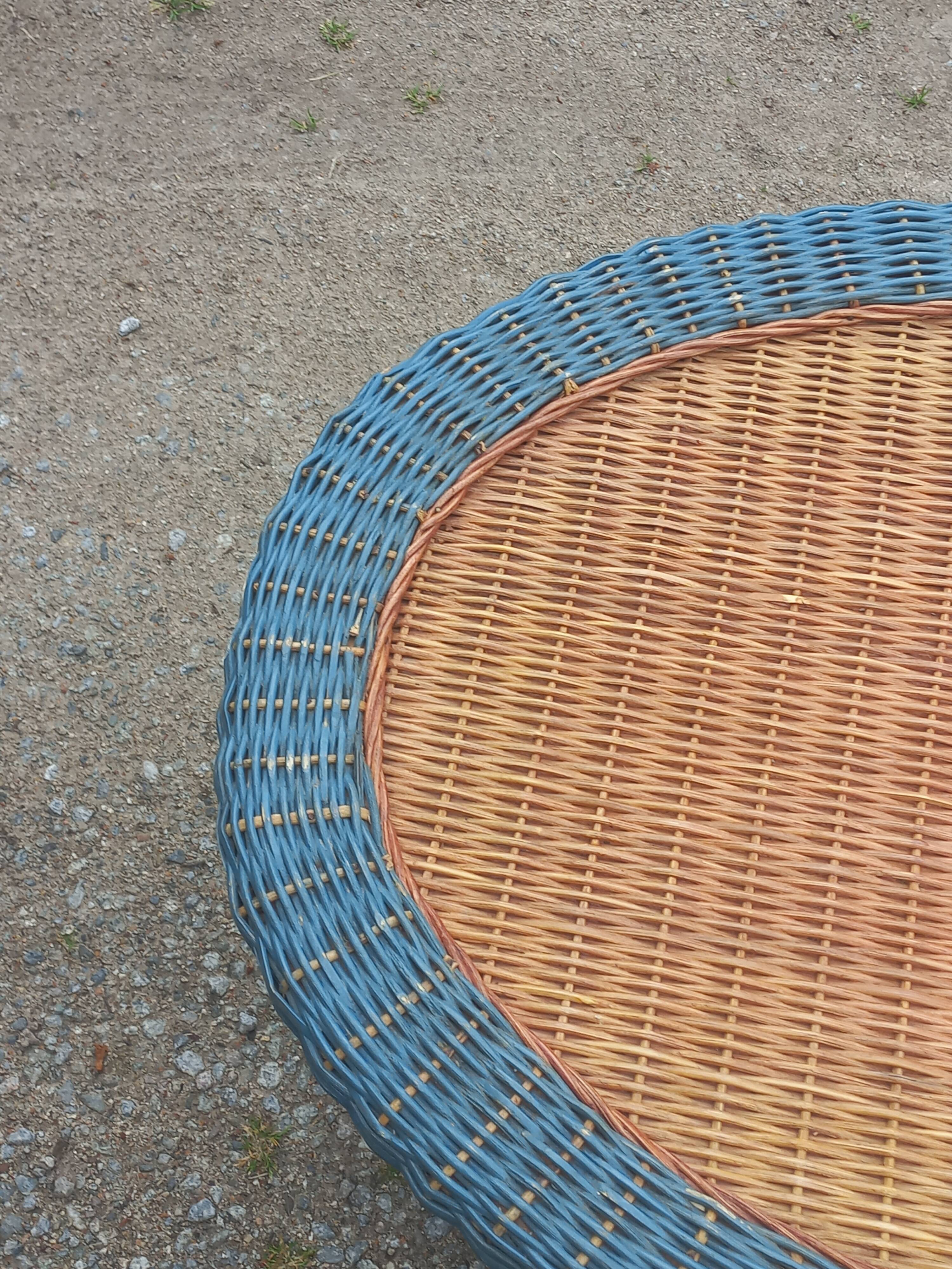 Two-tone rattan coffee table