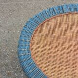 Two-tone rattan coffee table