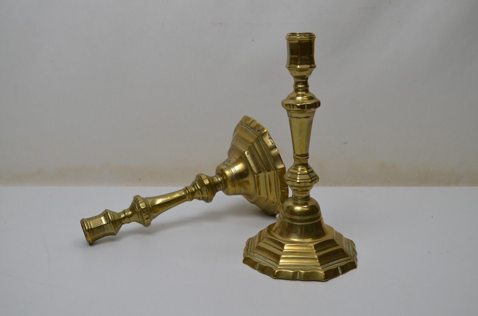 Pair of torches - Bronze chandeliers base with sides