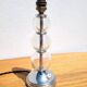 Chrome lamp base and glass balls dlg J. Adnet