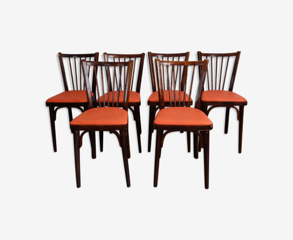 Suite de 6 chaises Baumann années 50
