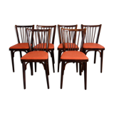 Suite of 6 chairs Baumann 50s