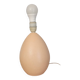 Vintage ostrich egg shaped lamp, Brussels porcelain