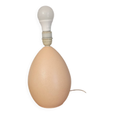 Lampe vintage forme œuf d autruche porcelaine de Bruxelles