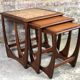 Trundle table in teak and stoneware, g-plan 1960