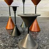 Set of 5 vintage diabolo candle holders