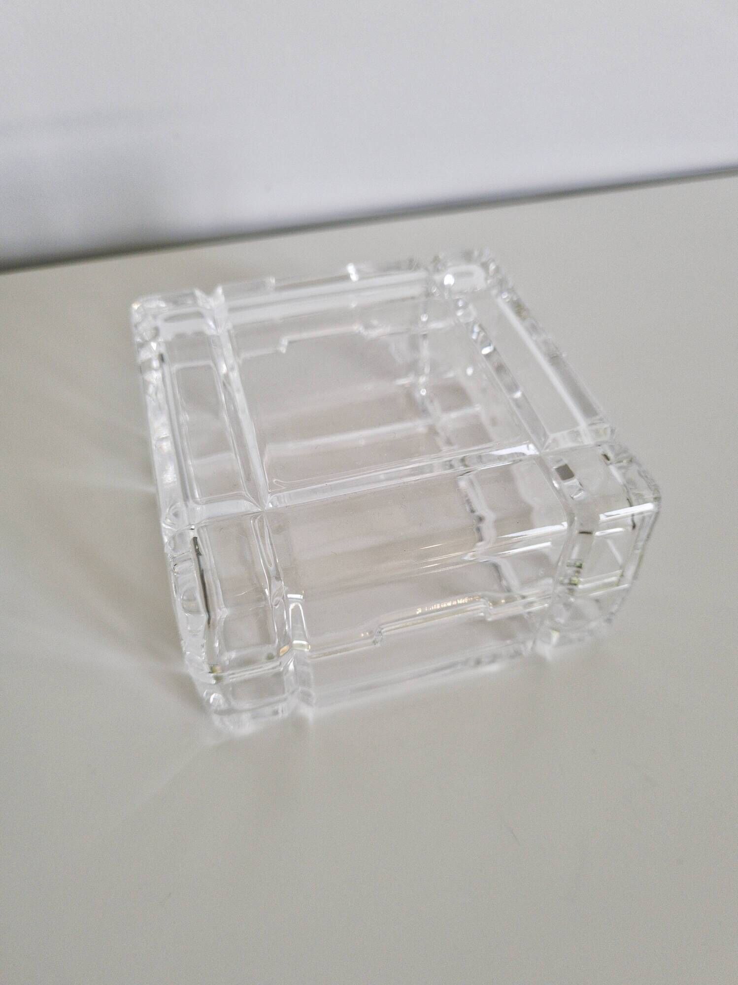 Boite carrée retro cristal