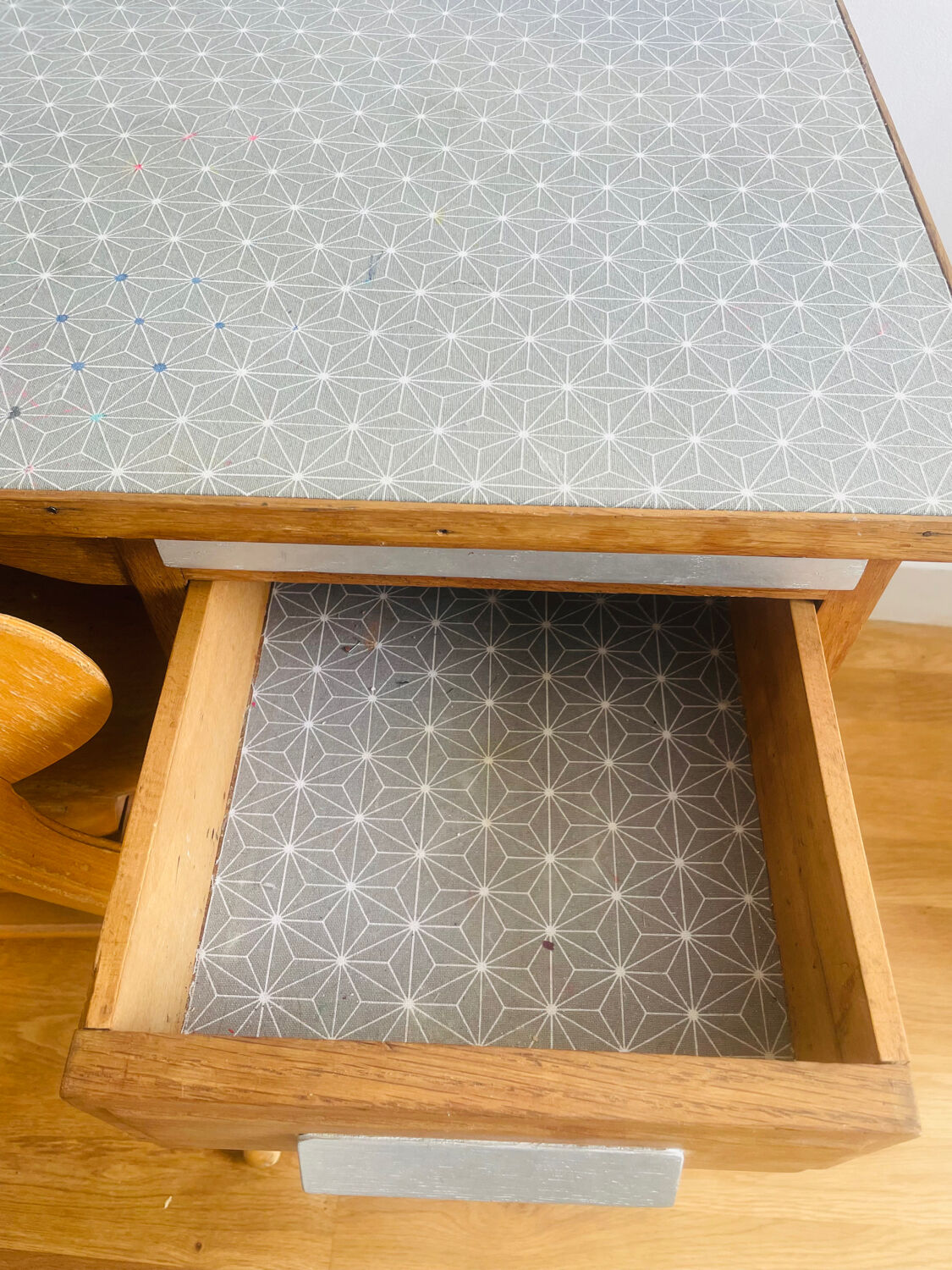 Child's desk and chair