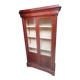 Antique mahogany veneer display cabinet from the 19th century - Louis Philippe style