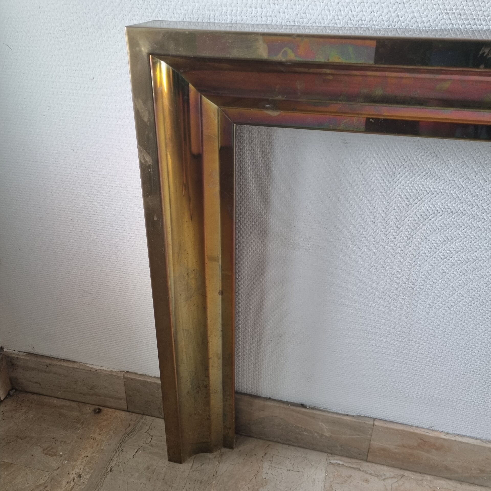 Chimney hood, brass from 1970