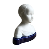Limoges biscuit and porcelain child bust after Camille Tharaud