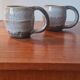 Glazed stoneware mugs