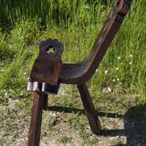 Brutalist tripod chair