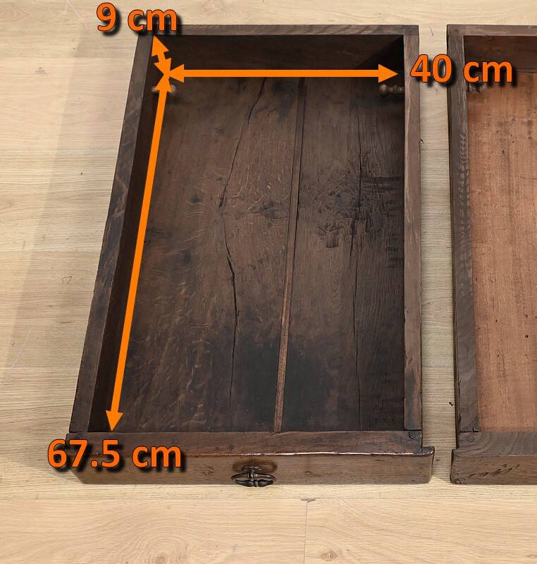 Table de Ferme en Chêne, goût Louis XIV – Milieu XIXe