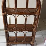Vintage rattan shelf