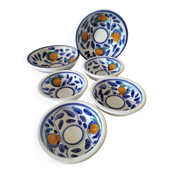 6 céramiques peintes à la main – Desuir - Sicile