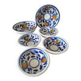 6 hand-painted ceramics – Desuir - Sicily