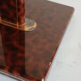 Metal and brass floor lamp, Relco Milano, 1970s.