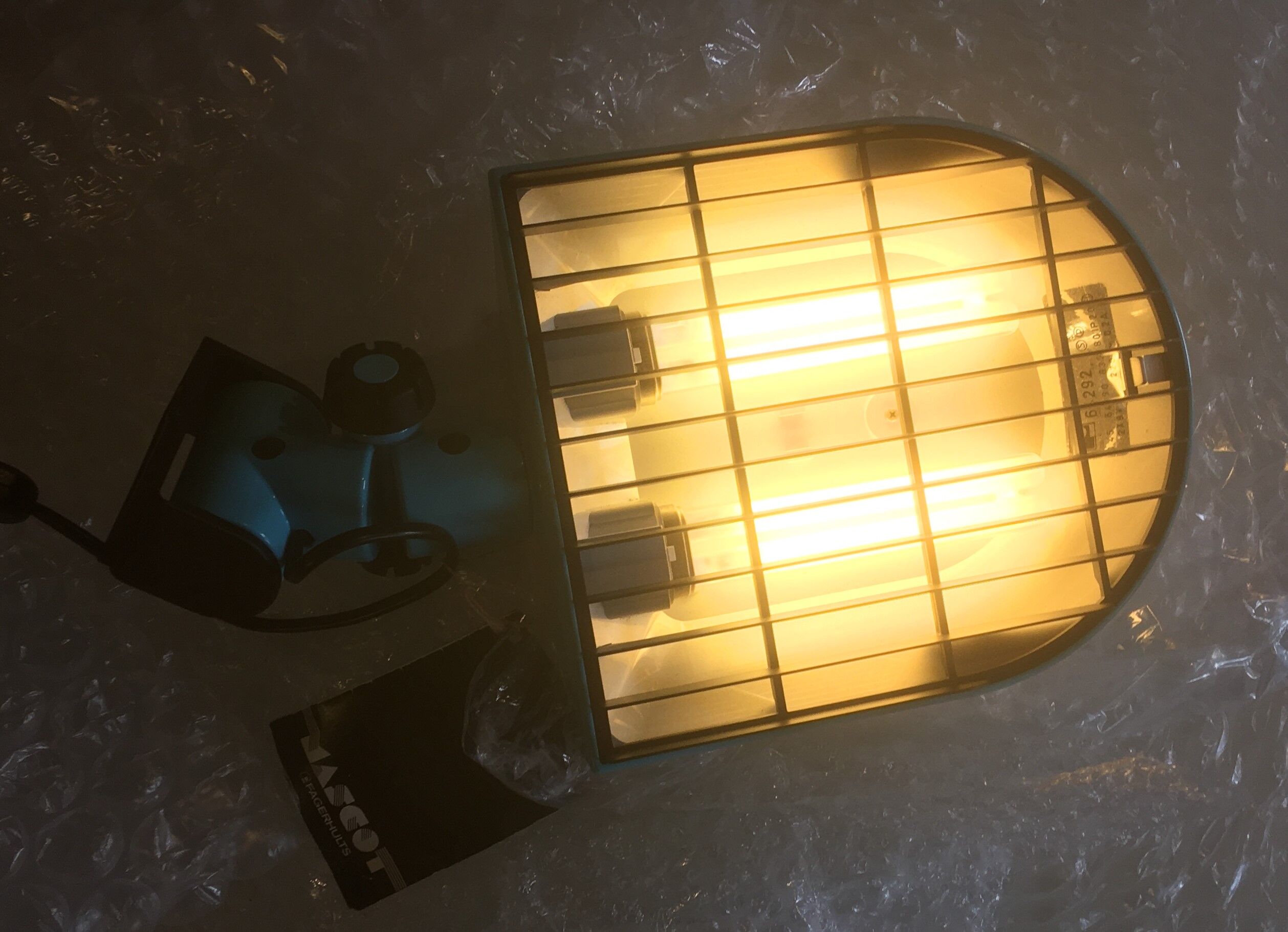 Mascot wallmounted desklamp by A&E Design for Fagerhult, Sweden. 1982.