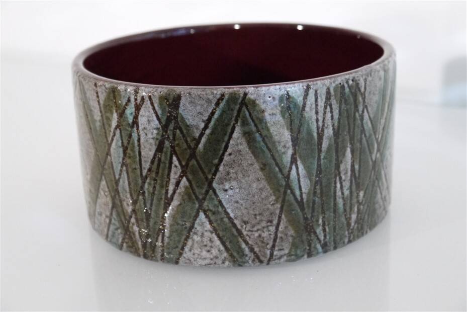 Empty ceramic pocket by Ingrid Atterberg 1960