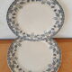 Five old plates of Sarreguemines