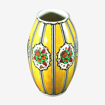 Art Deco Charles Catteau Boch brothers vase