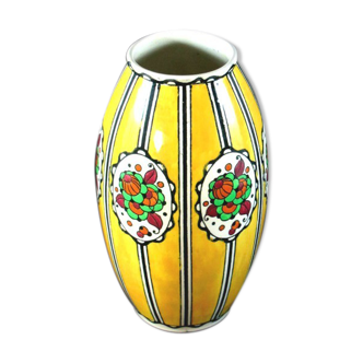 Art Deco Charles Catteau Boch brothers vase