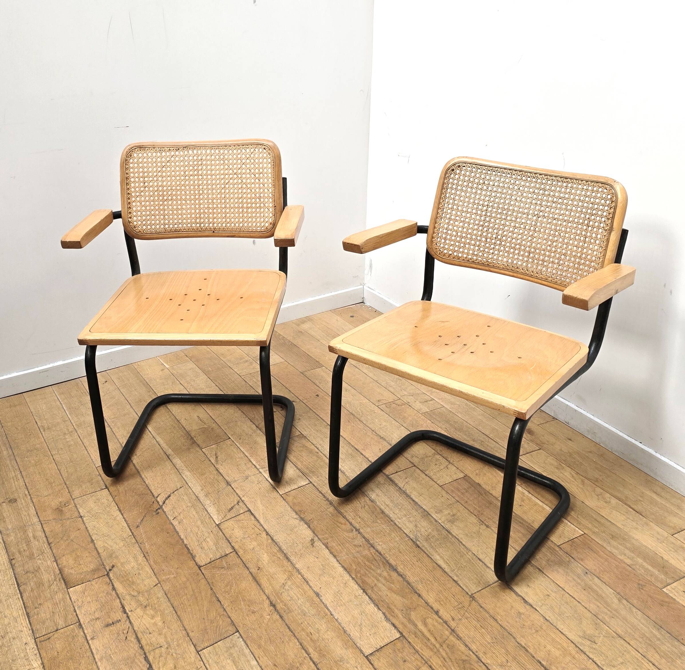 Pair of Cesca B32 chairs