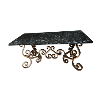 Wrought iron coffee table