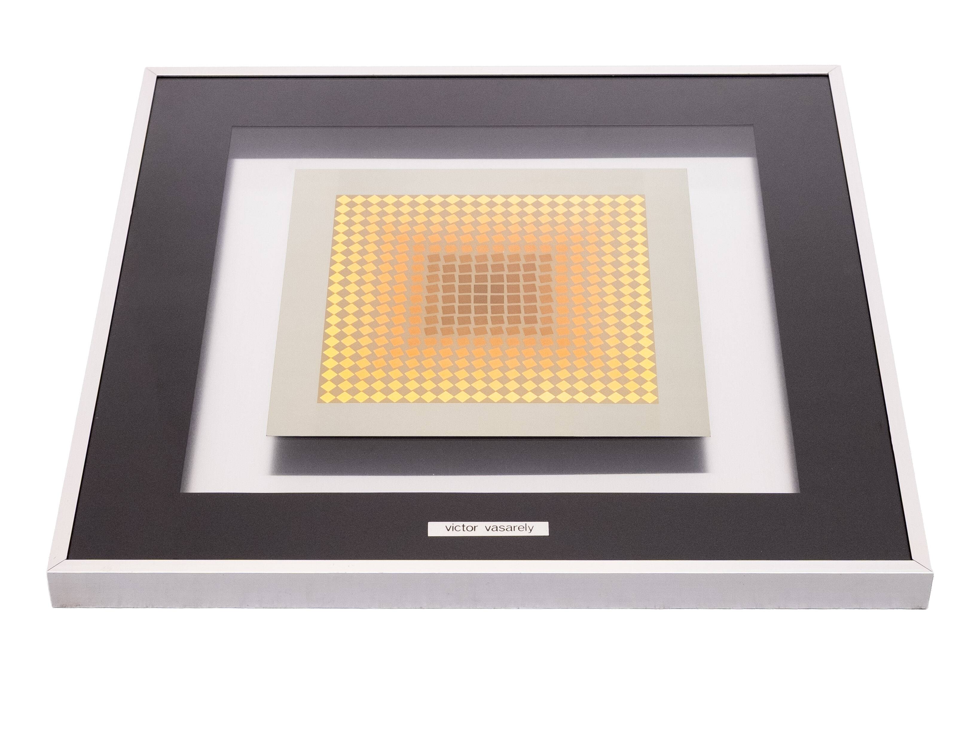 Victor Vaserely Heliogravure Print 1972