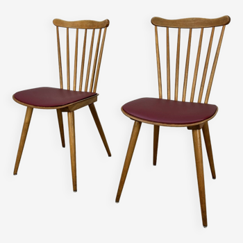 Paire de chaises Baumann Menuet années 60