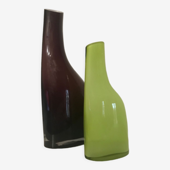 Deux vases Okkso Ikea vintage