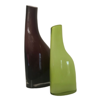 Ikea vintage design set of two Okkso vases