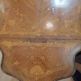 Table, drop-leaf desk "fully marquetry, Louis XV style, Period
