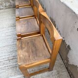 Set of 4 70s elm chairs, Regain