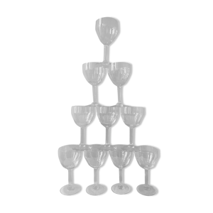 Lot de 10 verres à eau