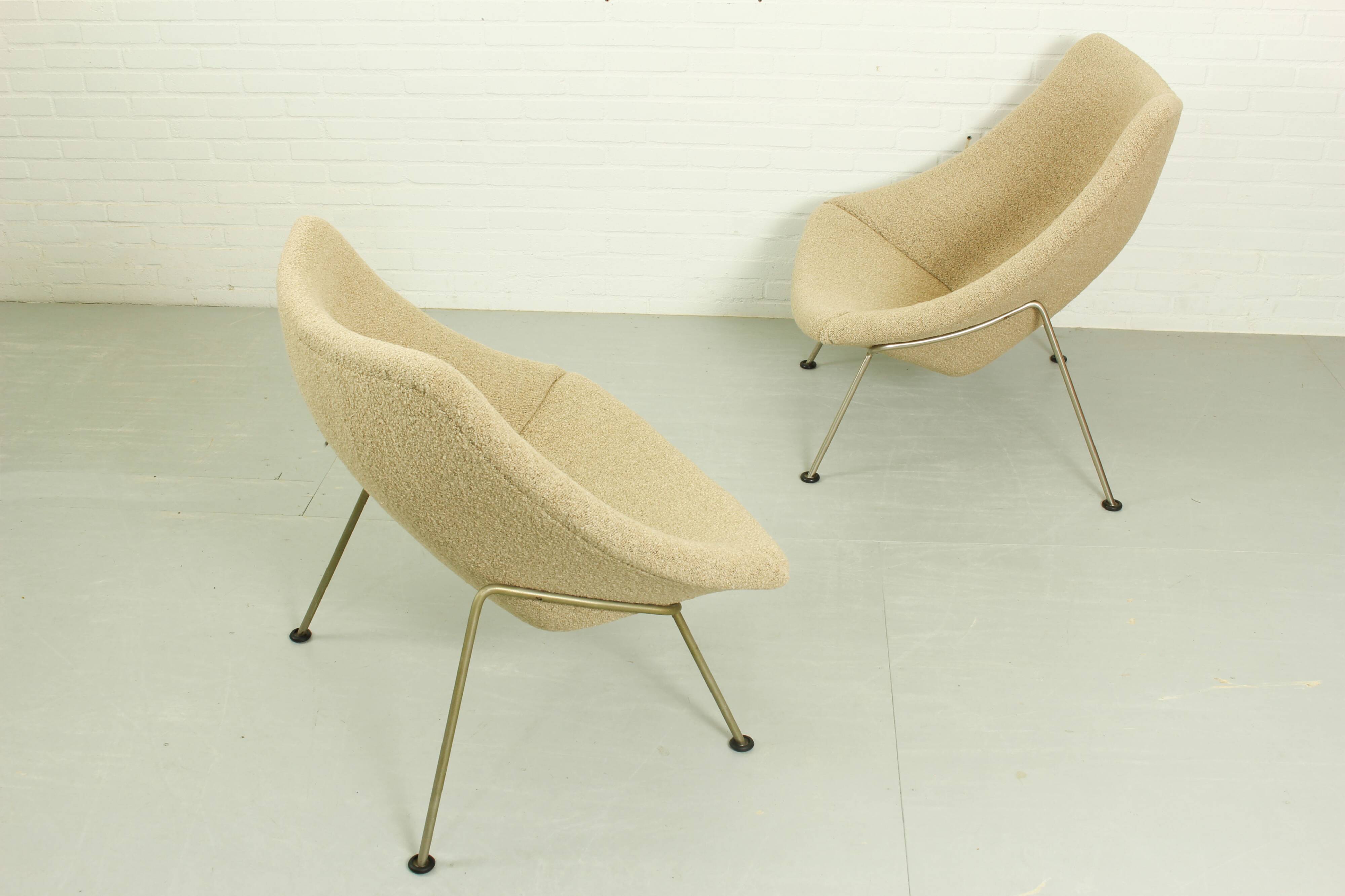 Set of Vintage Oyster Chairs by Pierre Paulin for Artifort, 1960s