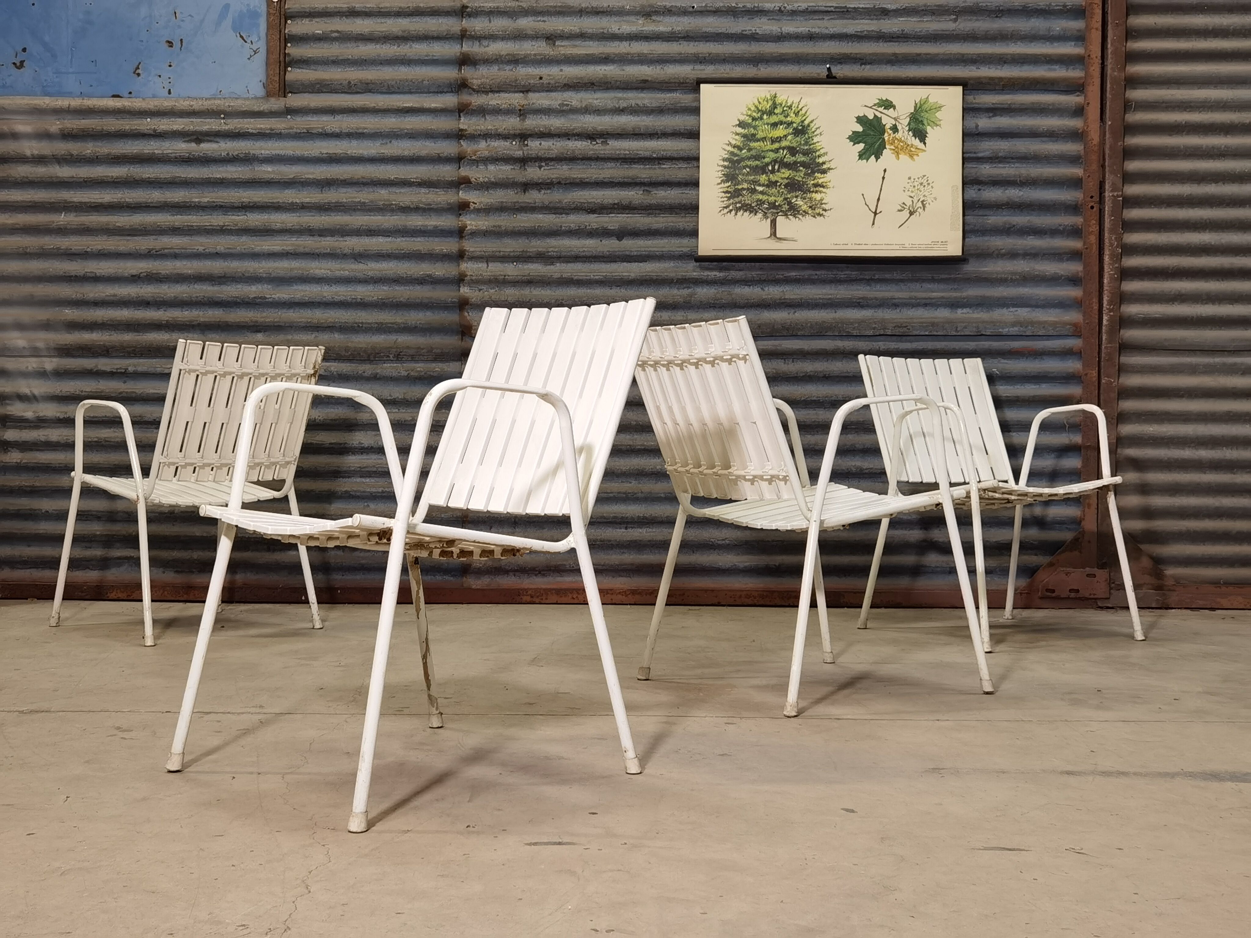 Set of 4 garden chairs Emu 1970