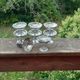 8 vintage stainless steel ice cream cups from Jean Couzon, France