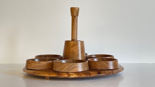 Olive wood serving tray