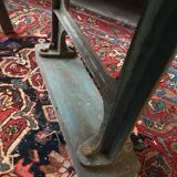 Cast iron and wood workbench