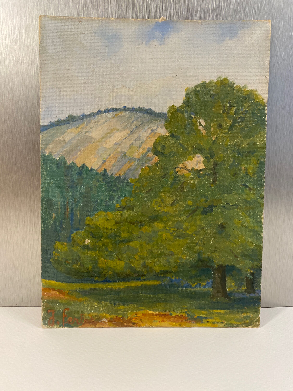 Signed rural landscape, dated 1935