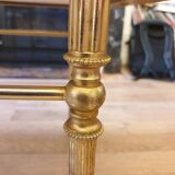 Table basse en marbre et laiton style Louis XV